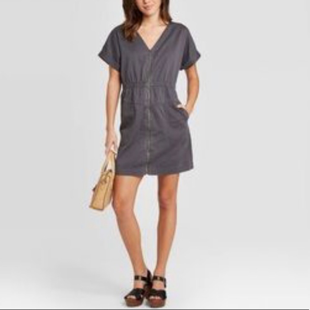 Universal Thread zip up shirt dress